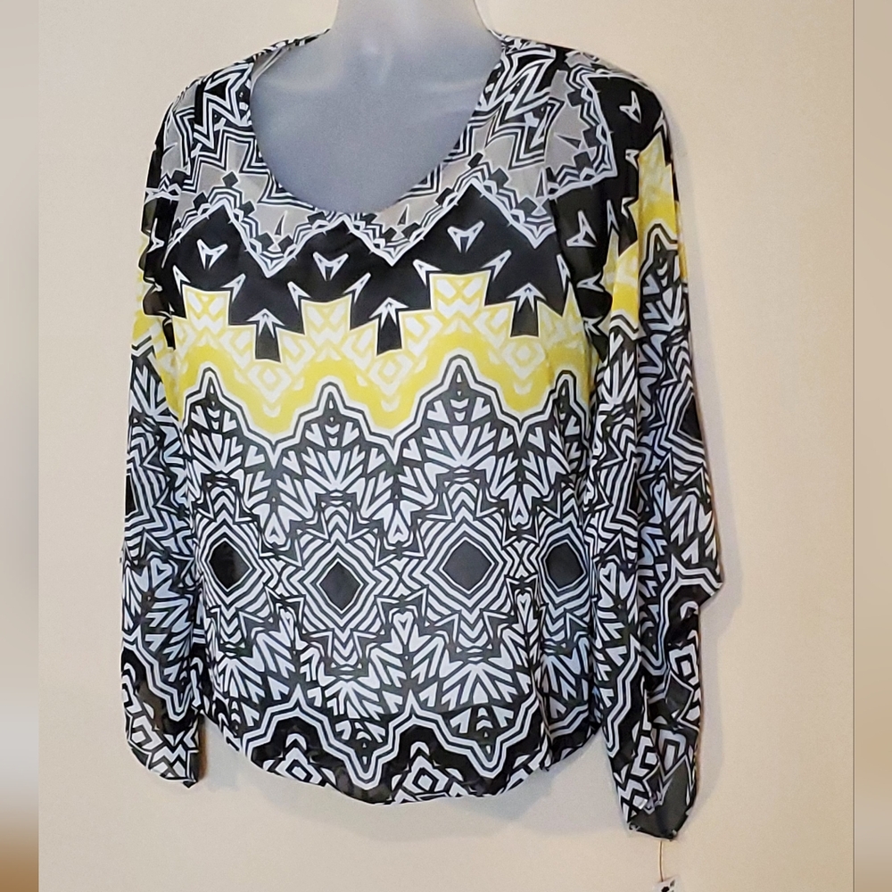 Alfani Layered Blouse 0X NWT
